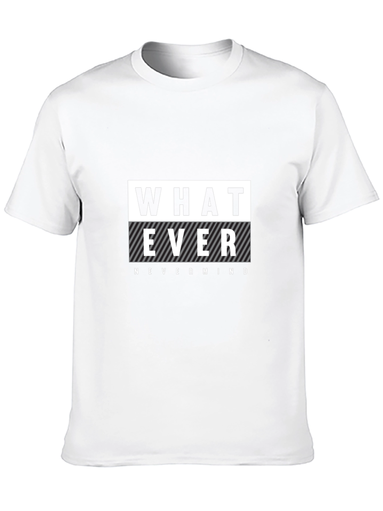 Whatever Nevermind Graphic T-Shirt - Black