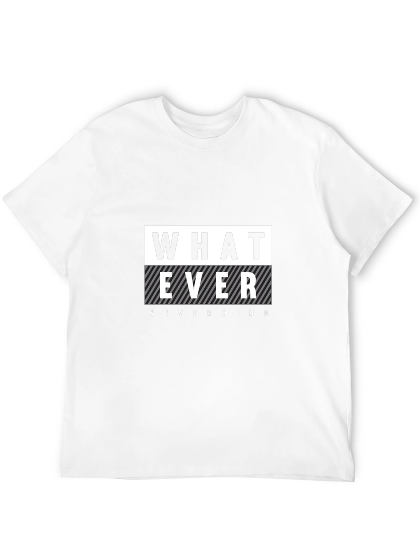 Whatever Nevermind Graphic T-Shirt - Black