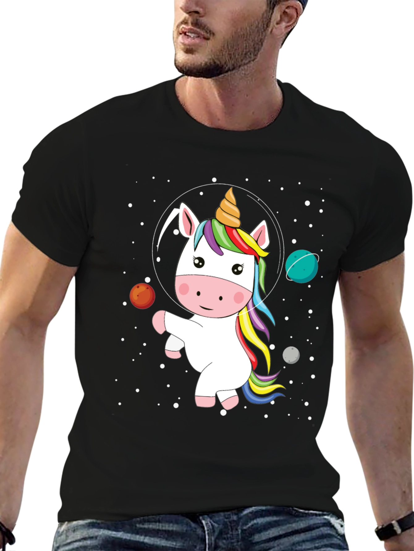 Unicorn in Space Graphic Tee