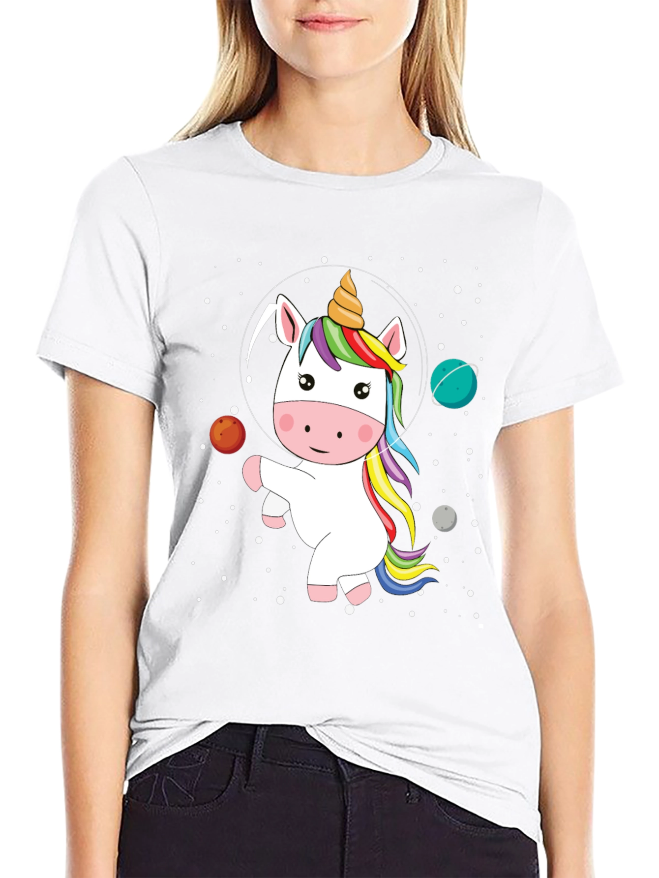 Unicorn in Space Graphic Tee
