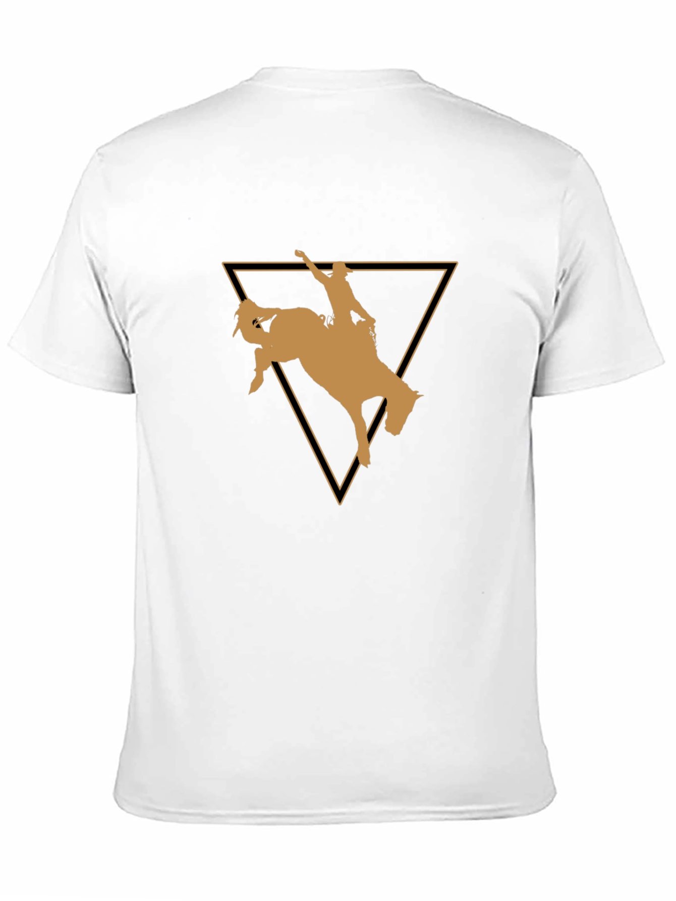Rodeo Rider Graphic Tee - Black Cotton T-Shirt