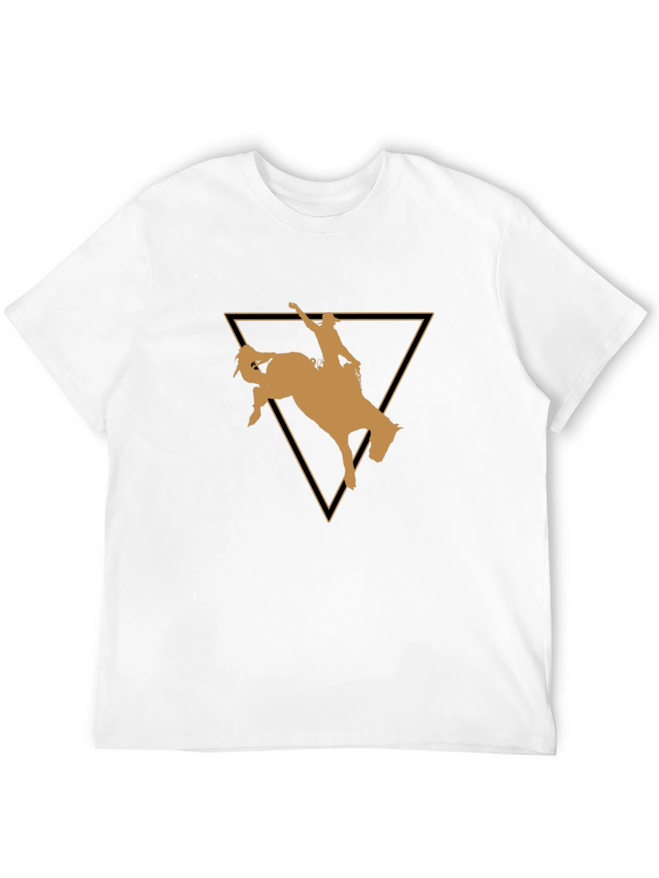 Rodeo Rider Graphic Tee - Black Cotton T-Shirt
