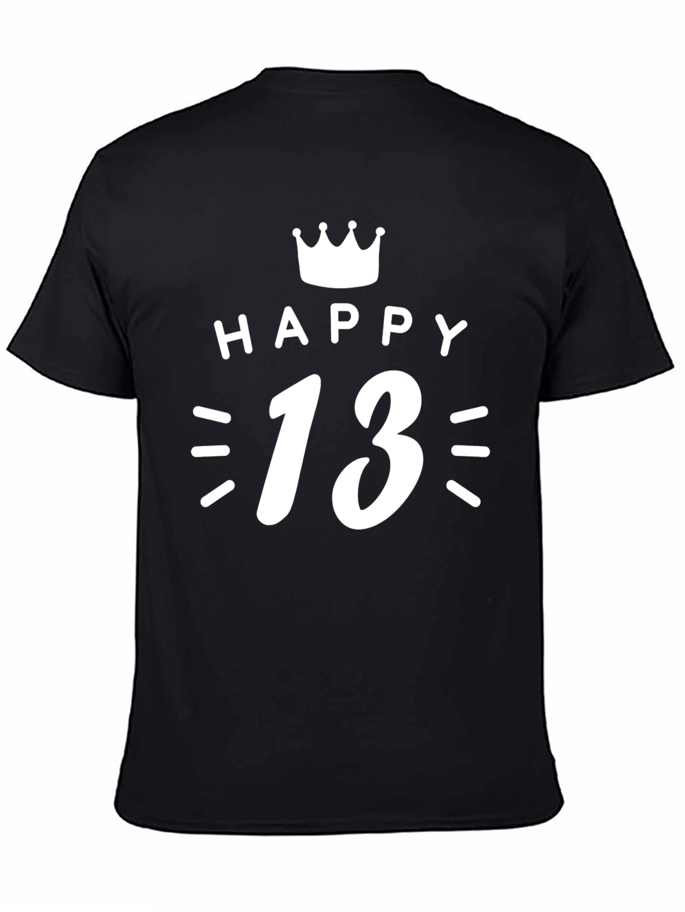 Happy 13th Birthday T-Shirt - Crown Graphic