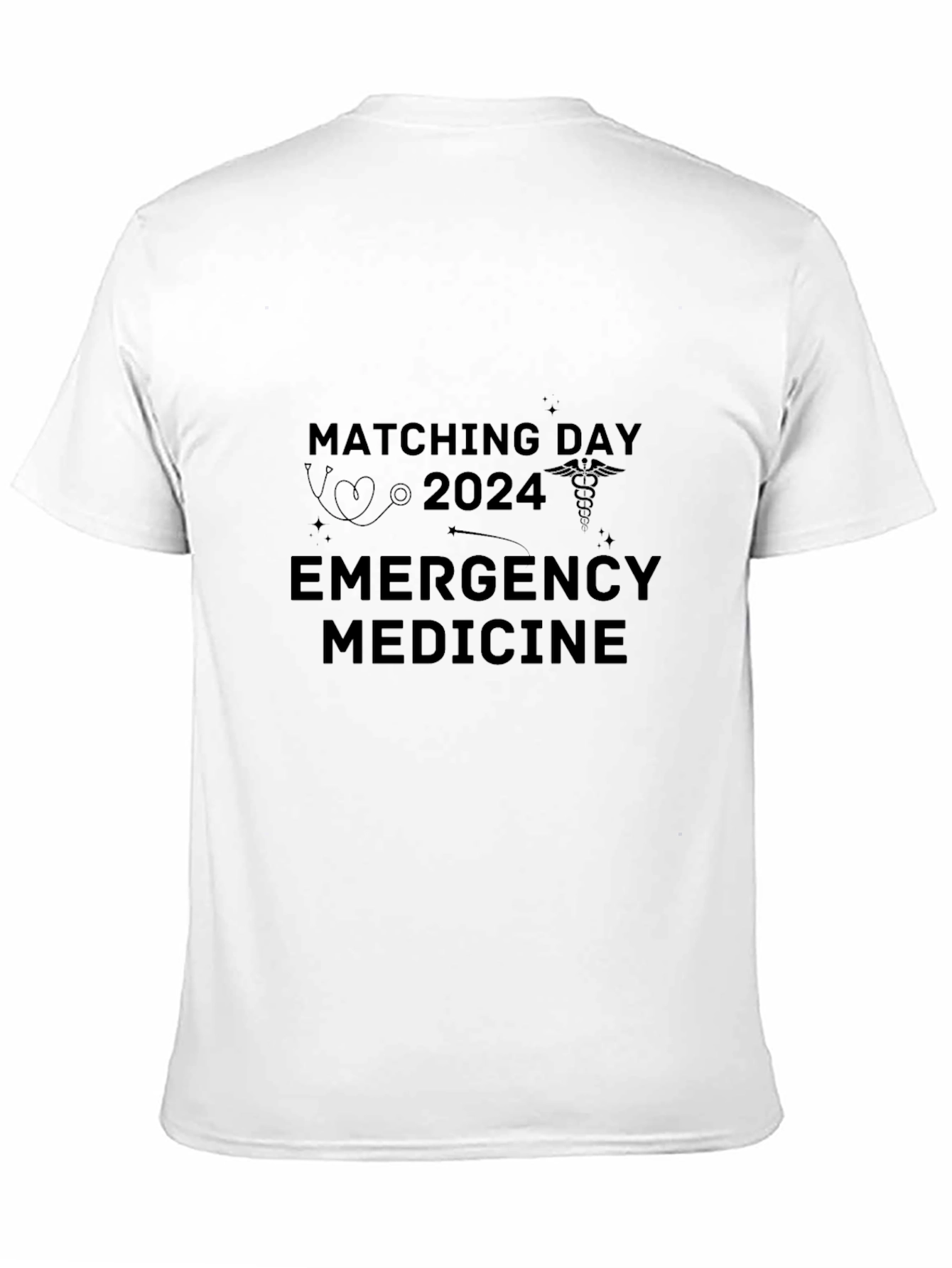 Matching Day 2024 Emergency Medicine Black T-Shirt