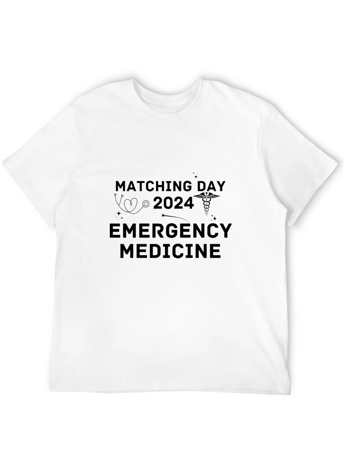 Matching Day 2024 Emergency Medicine Black T-Shirt