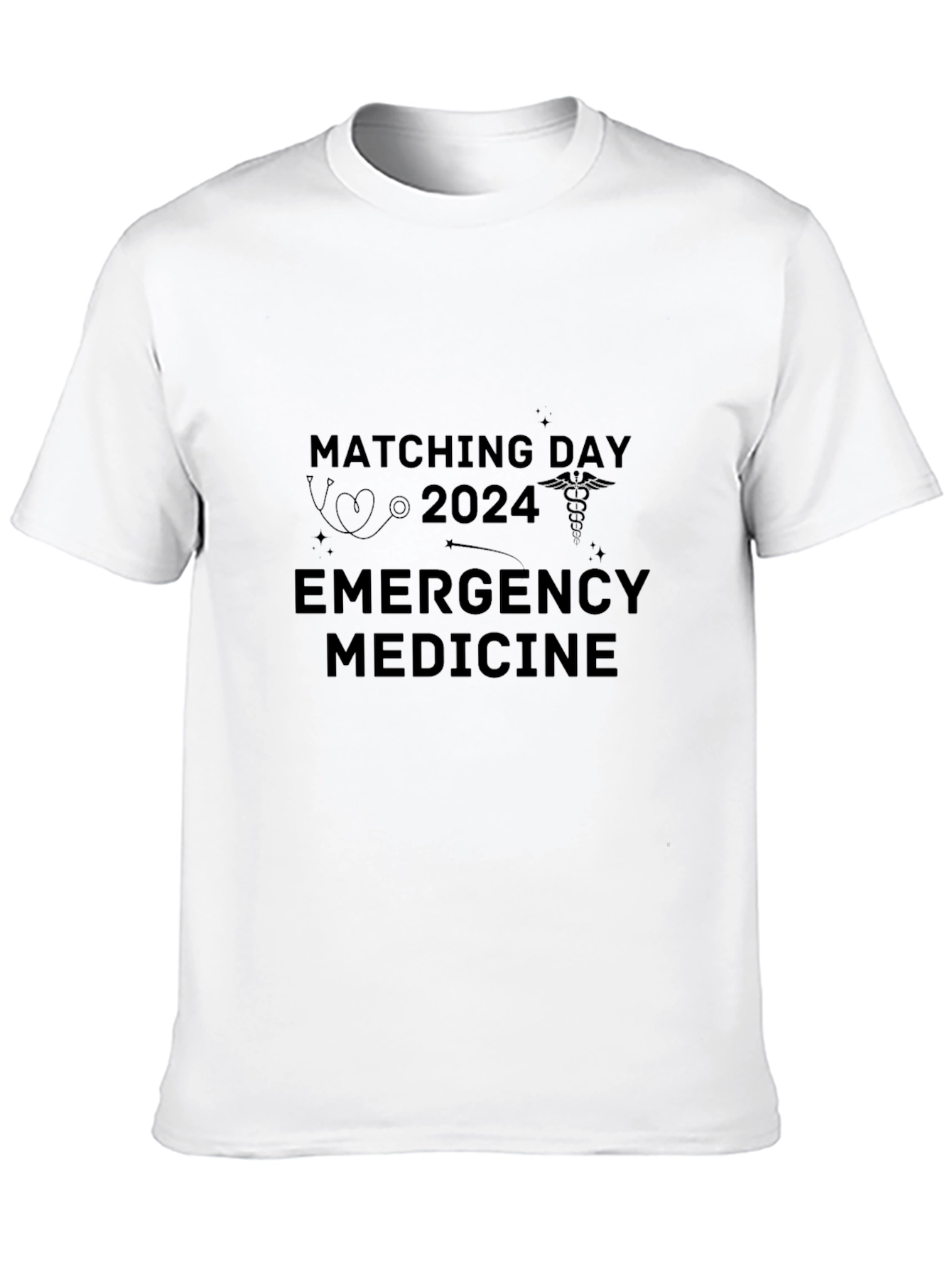 Matching Day 2024 Emergency Medicine Black T-Shirt