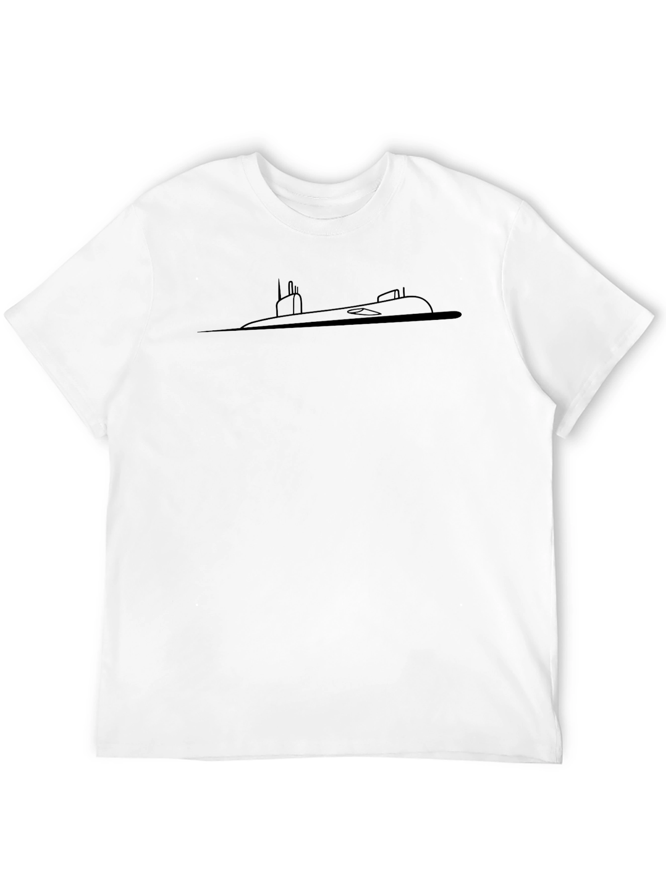 Submarine Silhouette Black T-Shirt