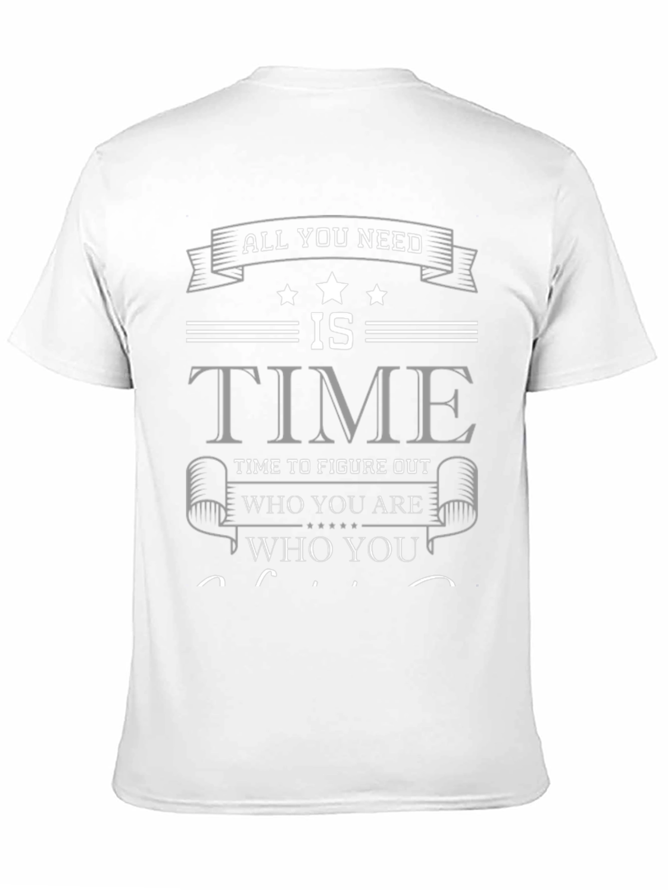 Time to Figure Out Who You Are Black T-Shirt