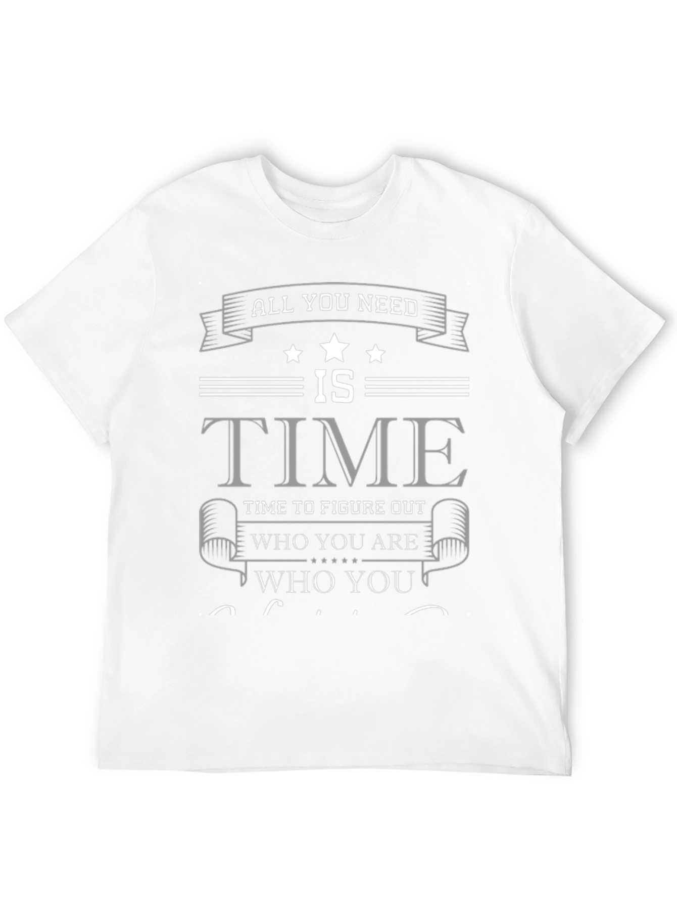 Time to Figure Out Who You Are Black T-Shirt