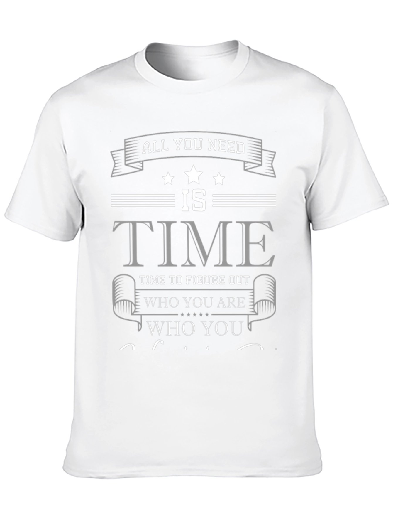 Time to Figure Out Who You Are Black T-Shirt
