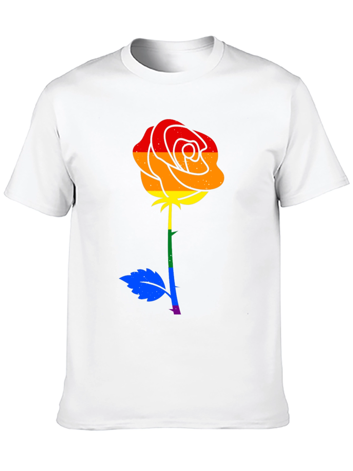 Pride Rose Graphic Tee - Black
