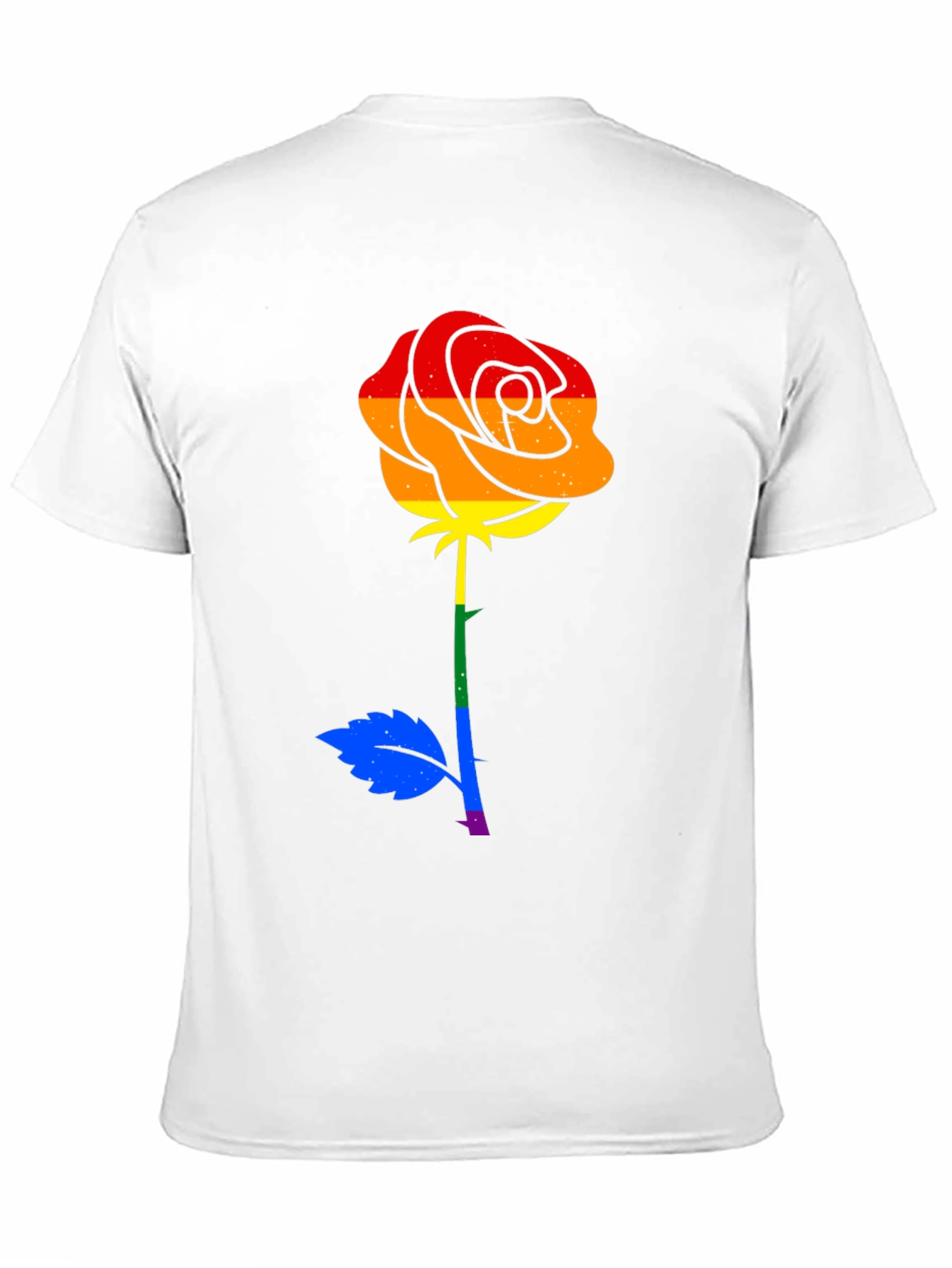 Pride Rose Graphic Tee - Black