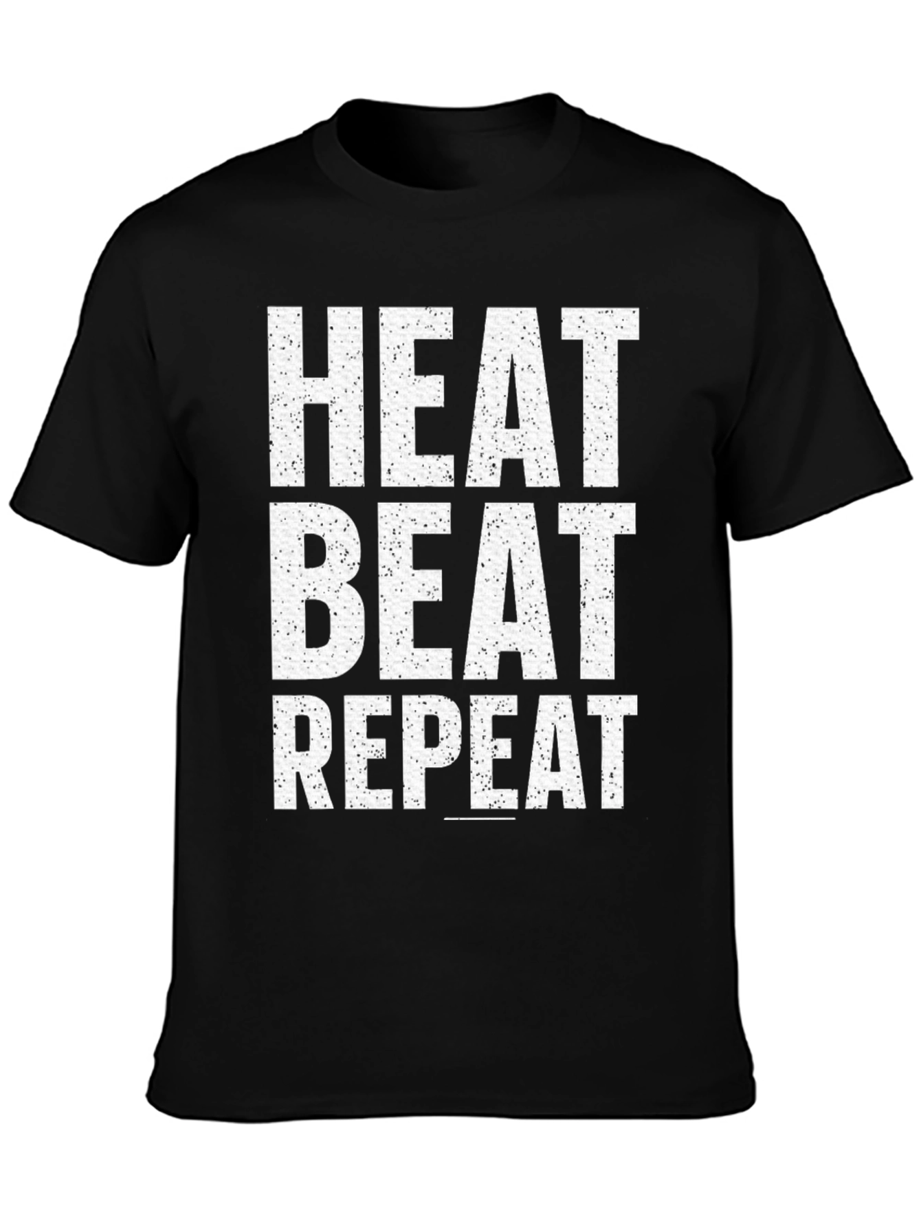 Heat Beat Repeat Graphic Tee - Black