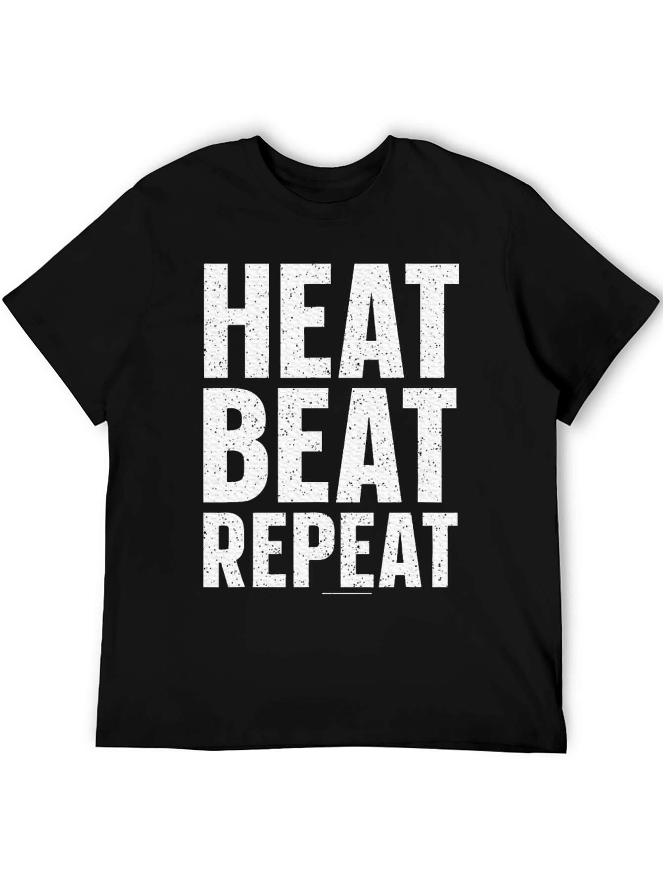 Heat Beat Repeat Graphic Tee - Black