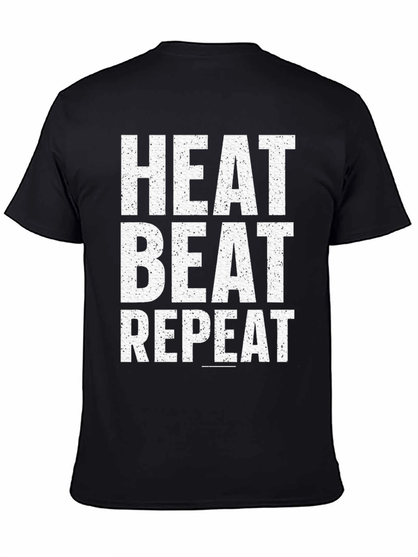 Heat Beat Repeat Graphic Tee - Black