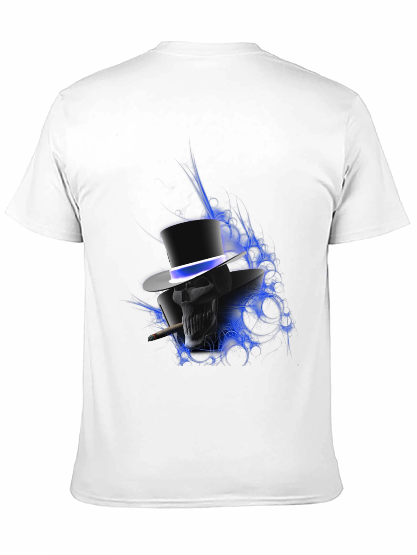 Skull in Top Hat Graphic T-Shirt