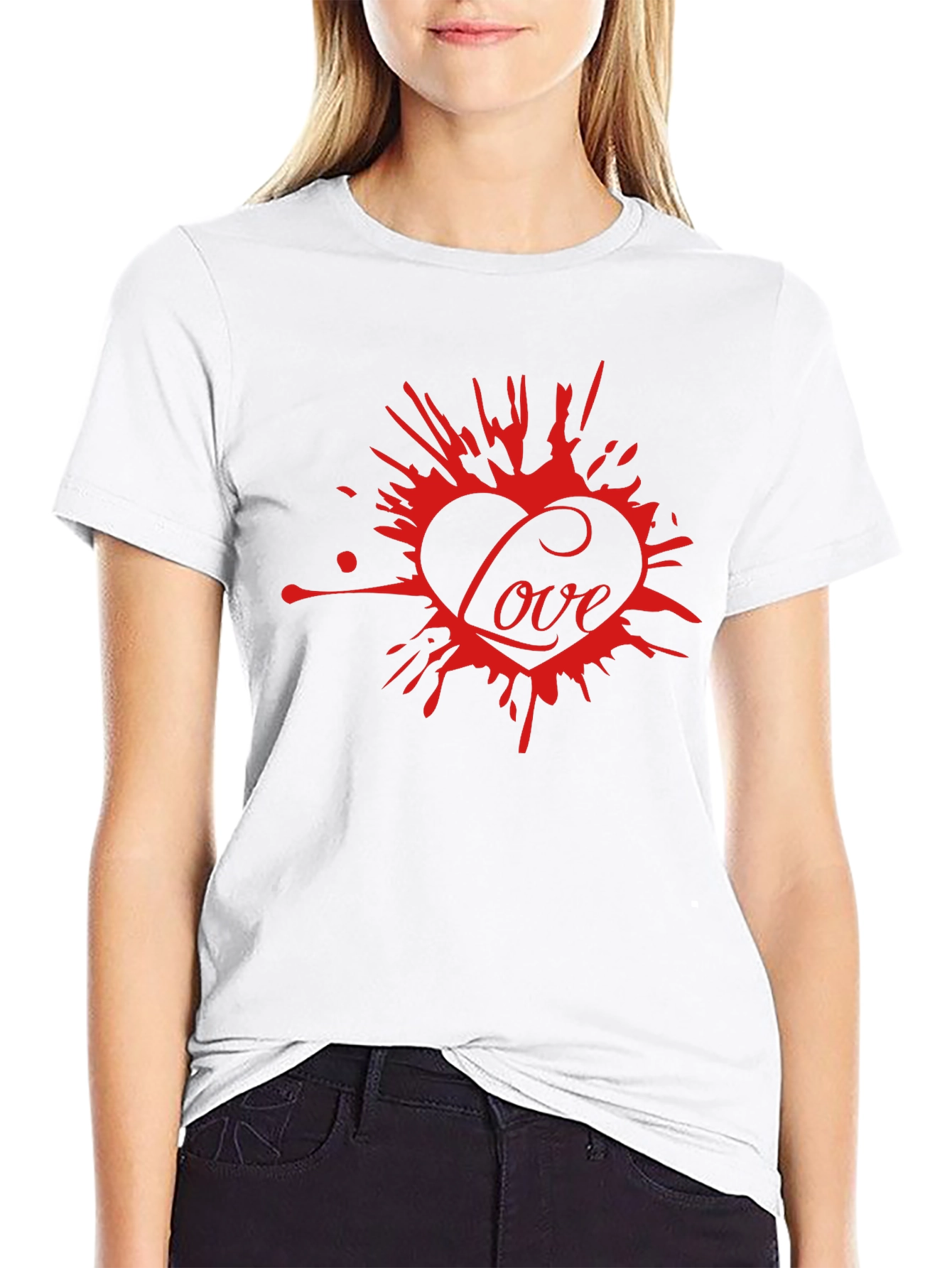 Love Splash Tee - Modern Graphic Print