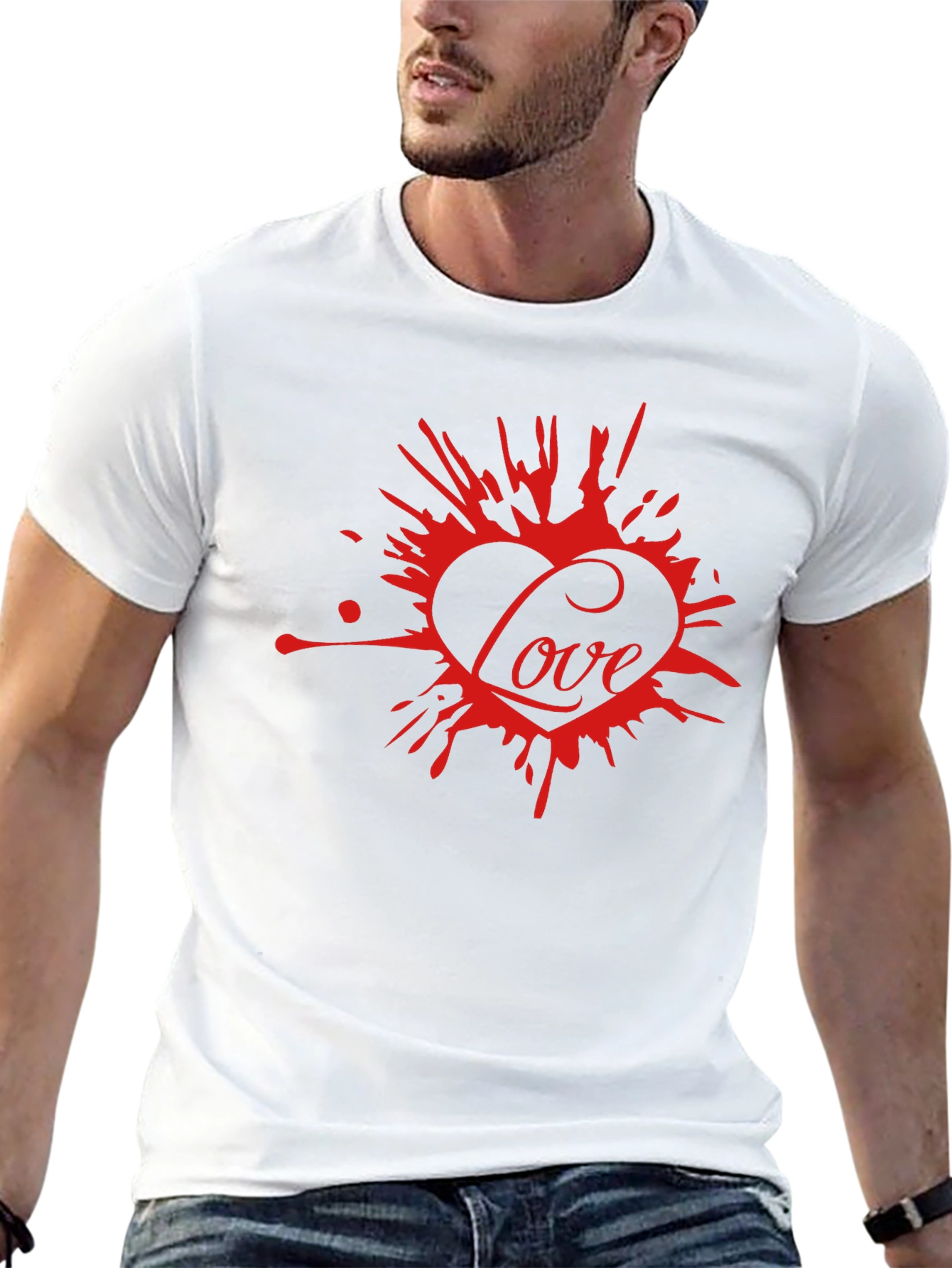Love Splash Tee - Modern Graphic Print