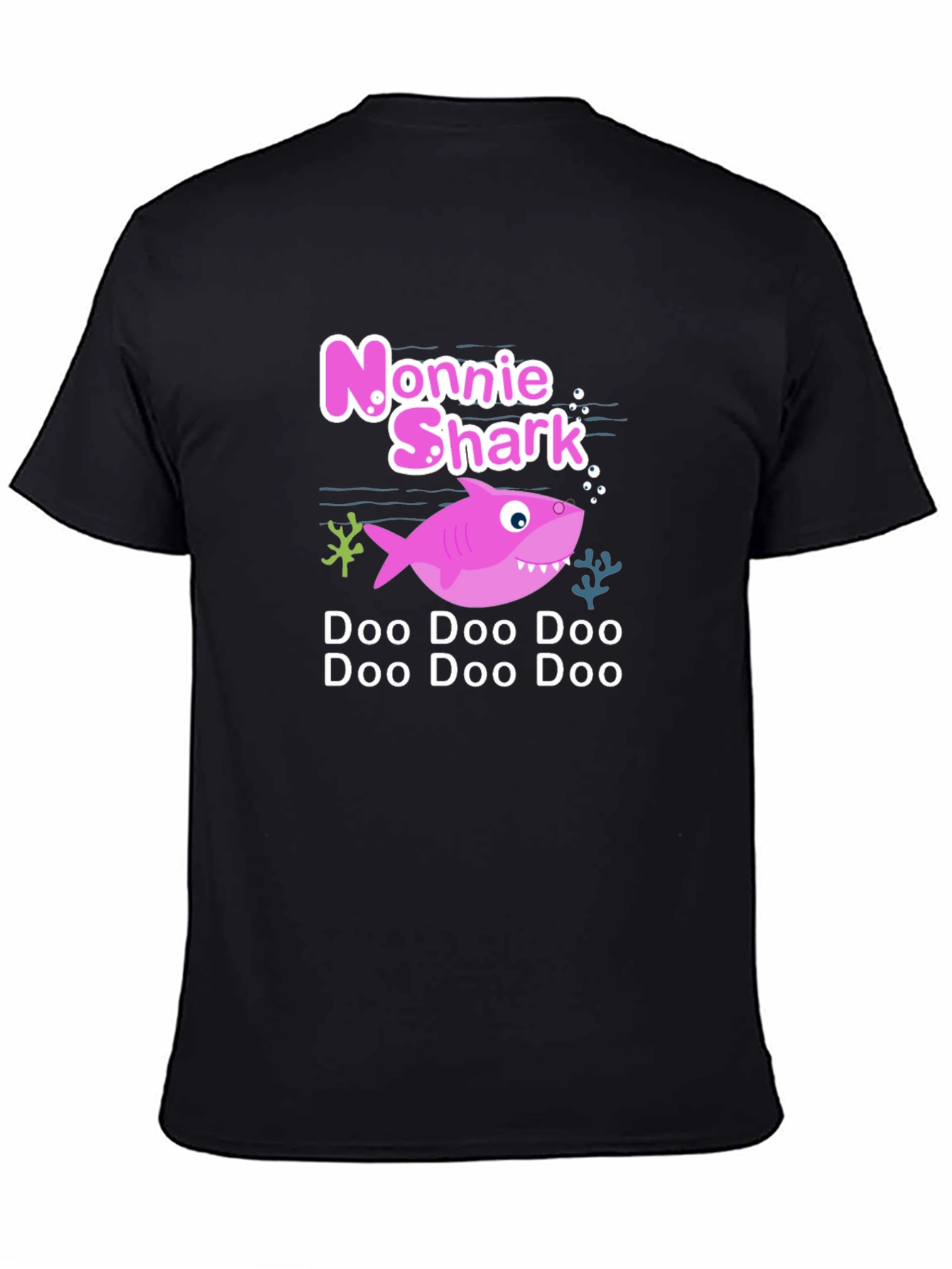 Nonnie Shark Doo Doo T-Shirt - Black