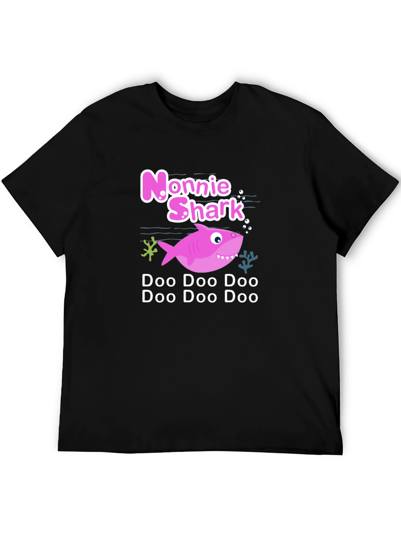 Nonnie Shark Doo Doo T-Shirt - Black