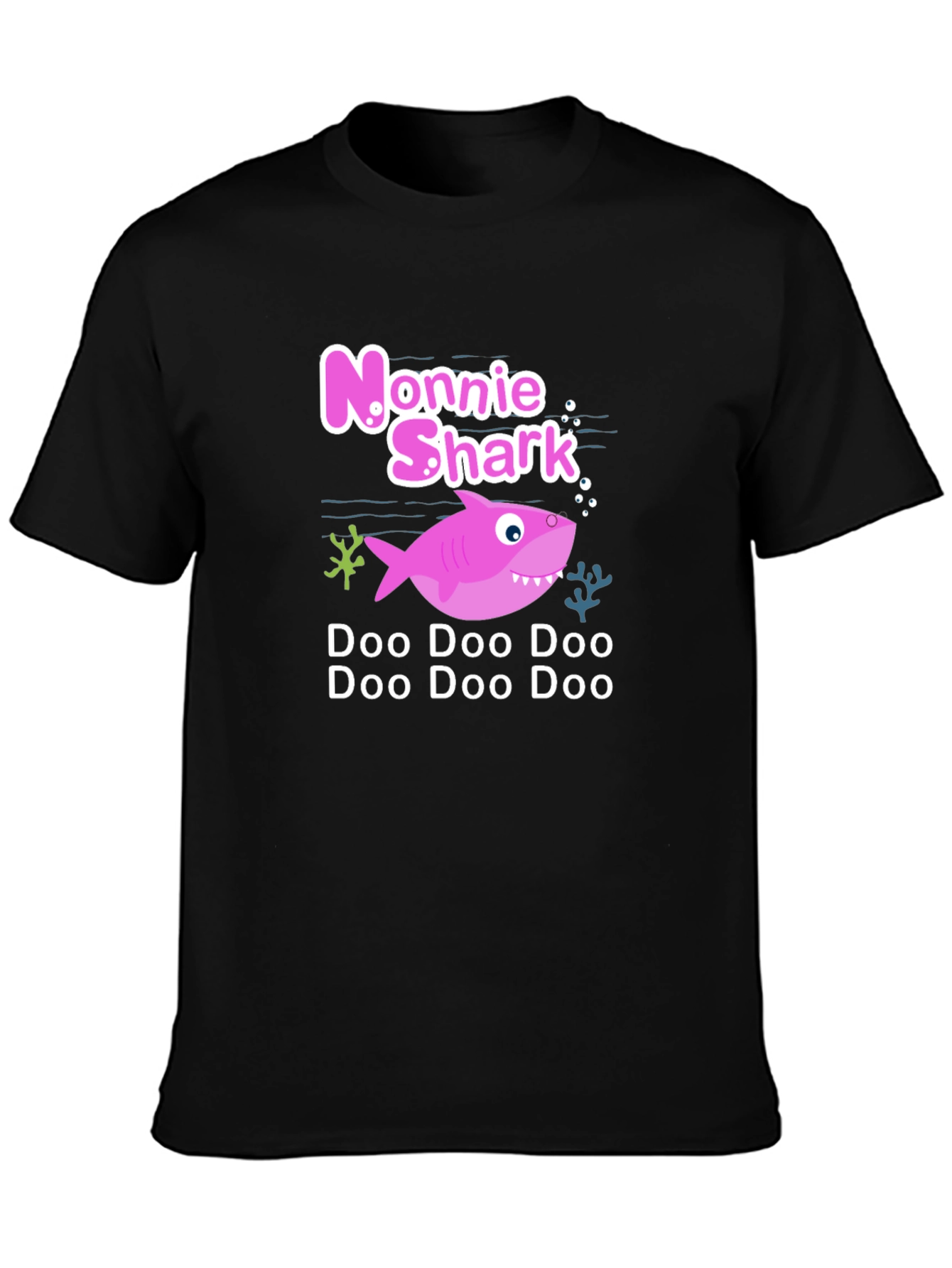 Nonnie Shark Doo Doo T-Shirt - Black