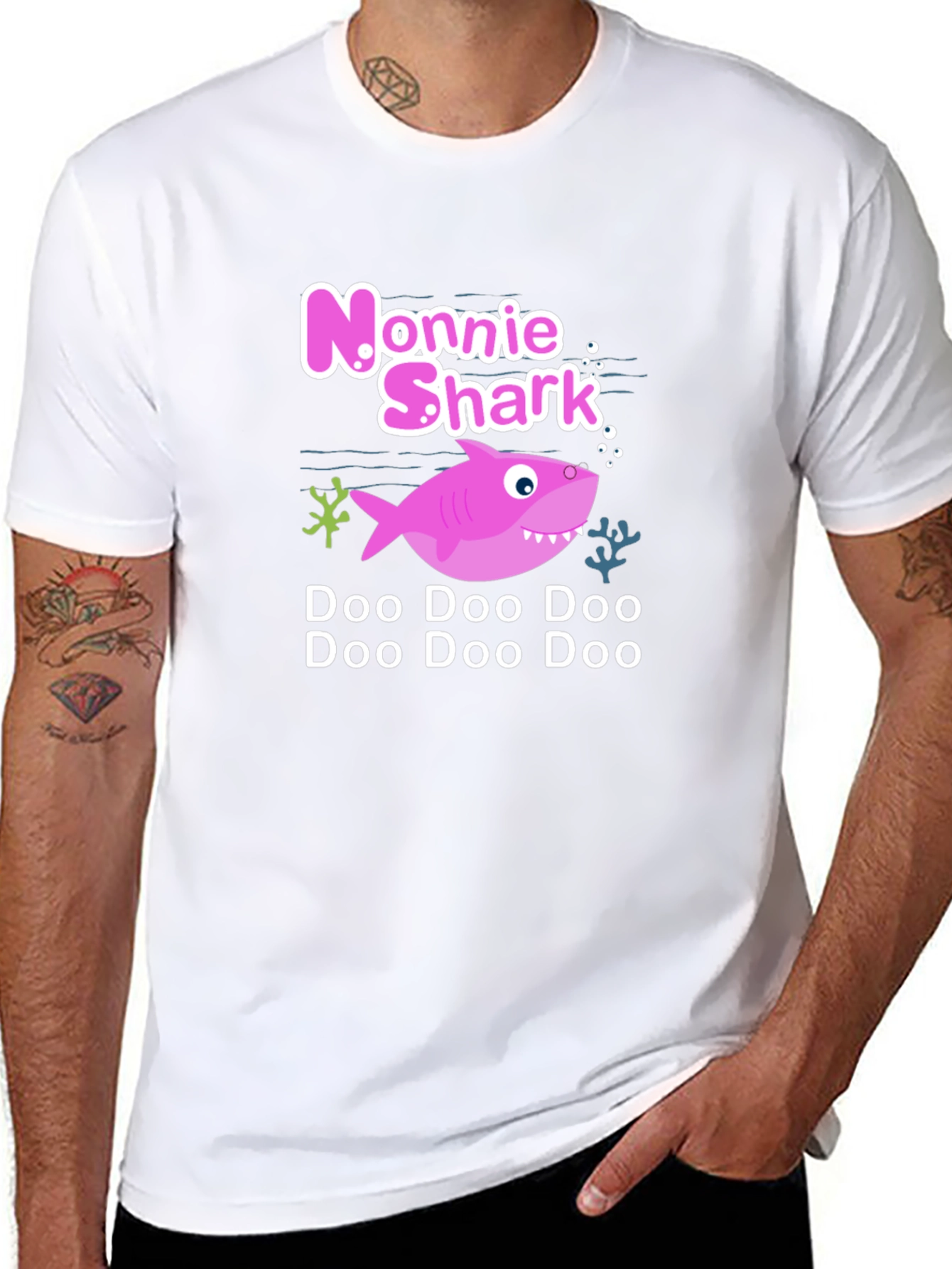 Nonnie Shark Doo Doo T-Shirt - Black