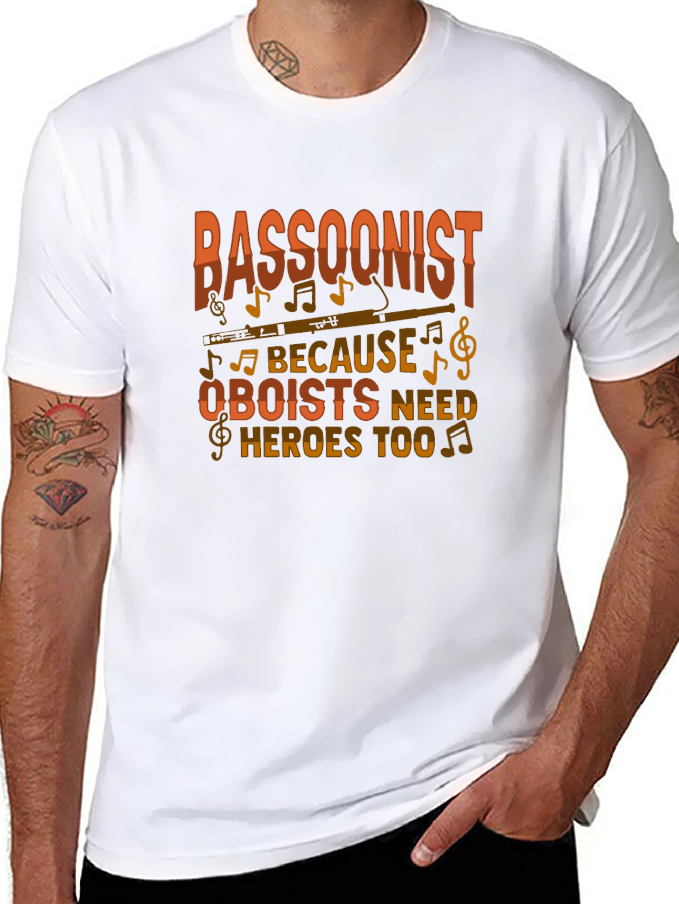 Bassoonist Oboist Heroes Graphic Tee