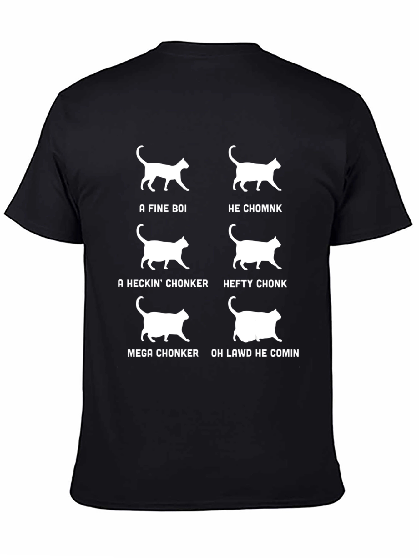 Funny Cat Chonk Scale T-Shirt - Cat Lover Gift