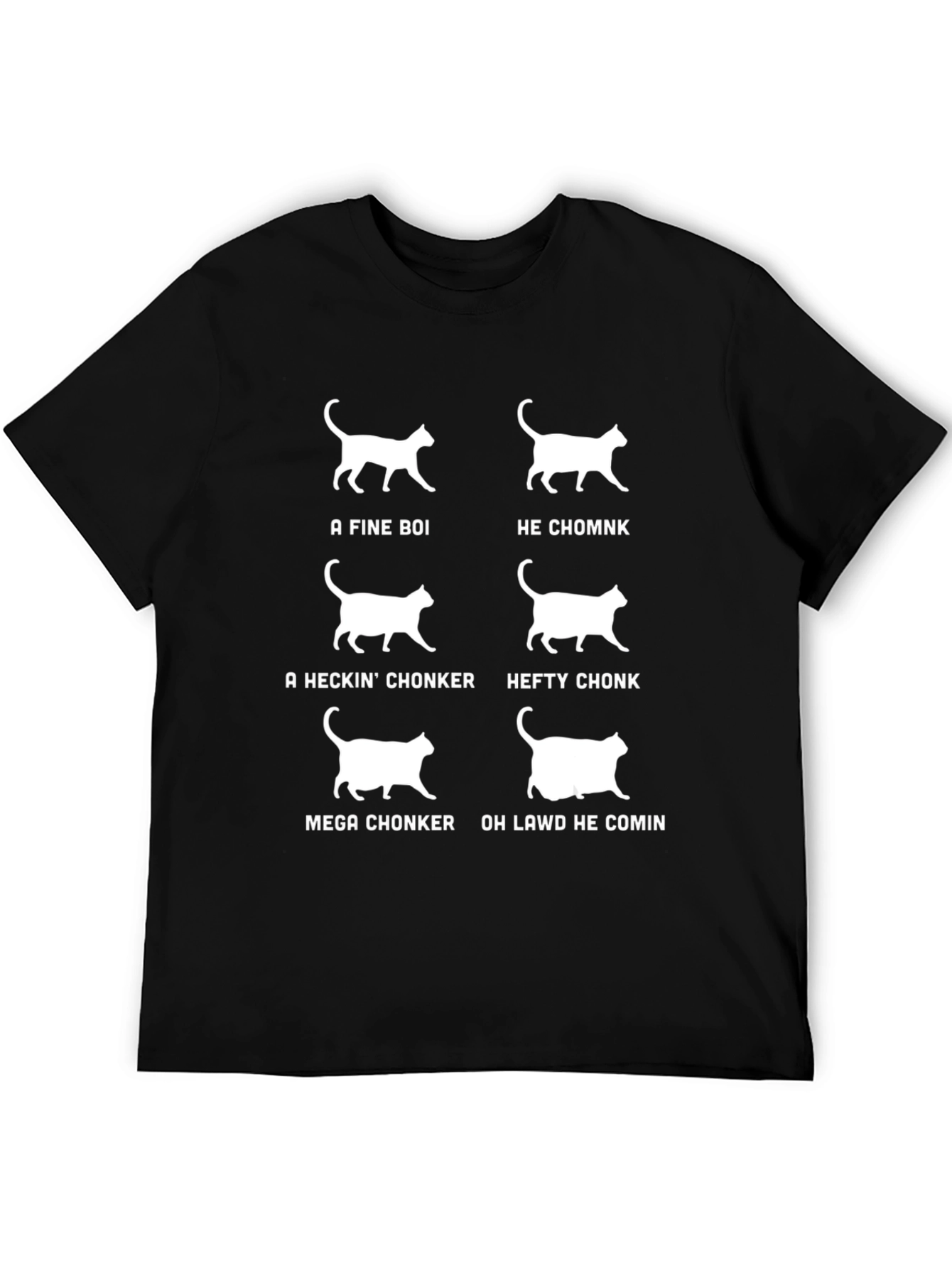 Funny Cat Chonk Scale T-Shirt - Cat Lover Gift