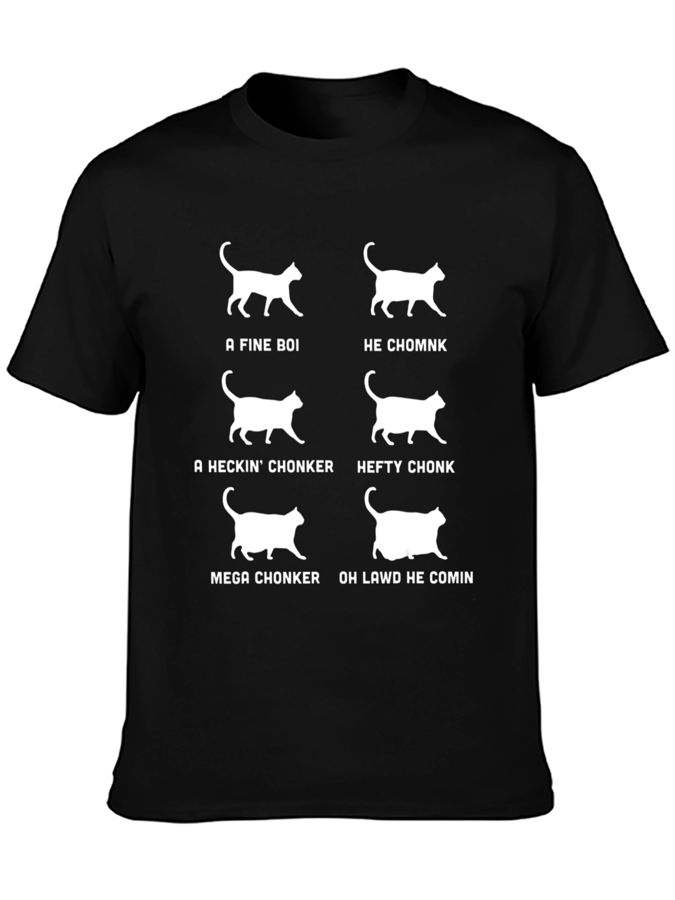 Funny Cat Chonk Scale T-Shirt - Cat Lover Gift