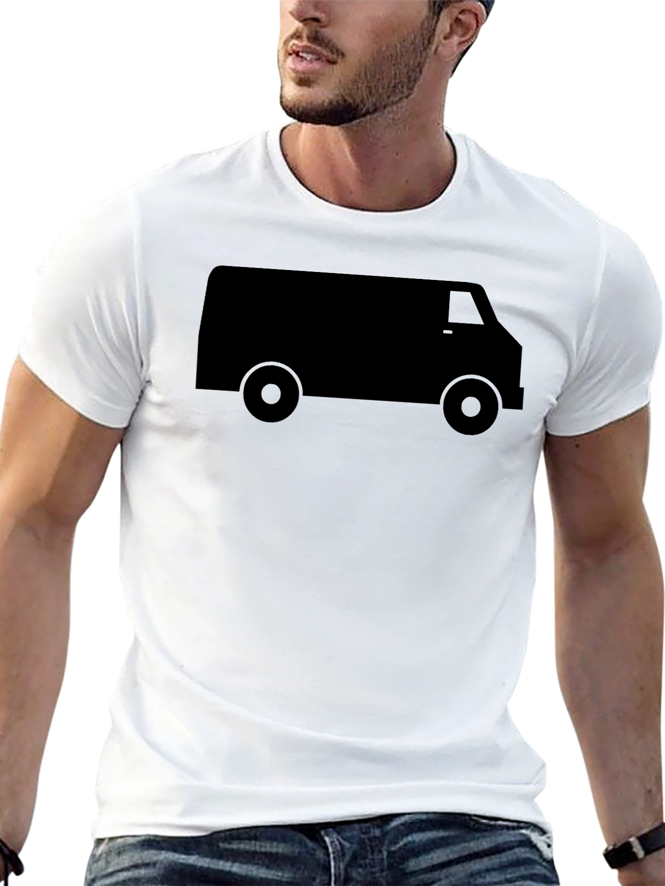 Black Van Graphic T-Shirt - Classic Style