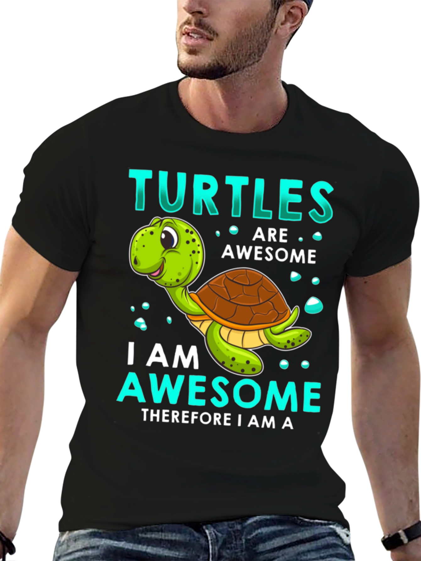 Awesome Turtles Graphic T-Shirt