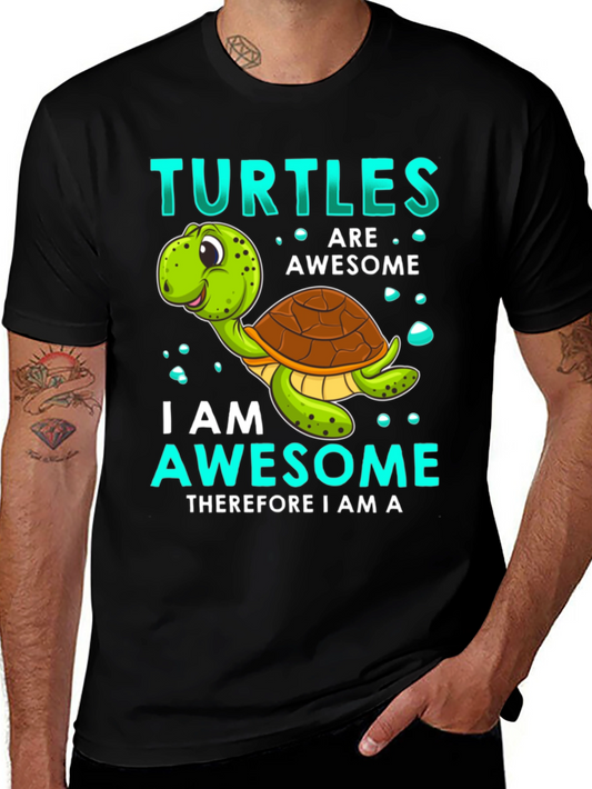 Awesome Turtles Graphic T-Shirt