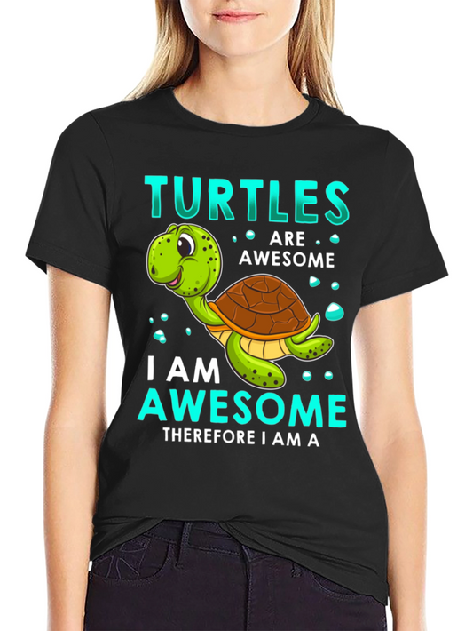 Awesome Turtles Graphic T-Shirt