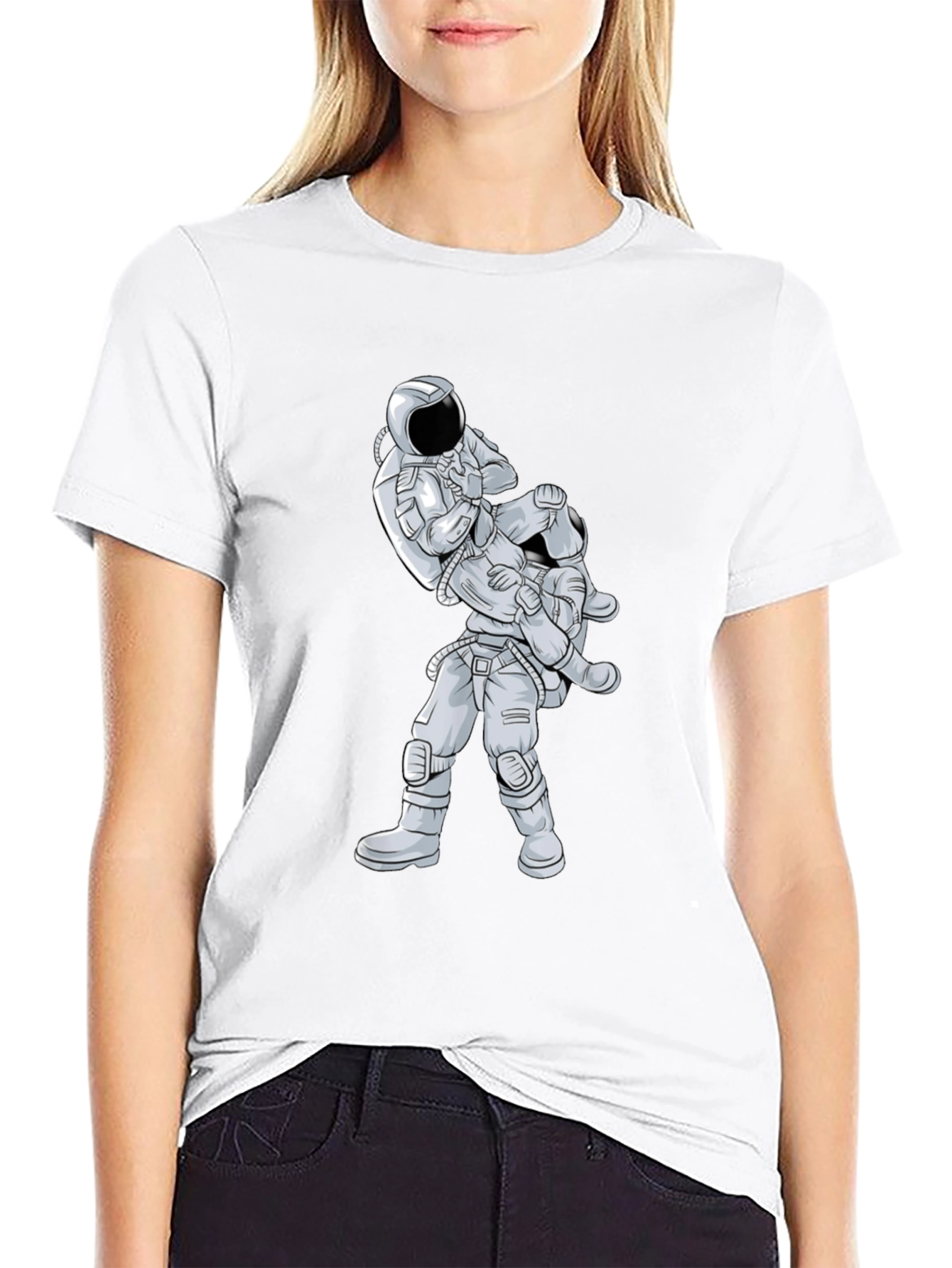 Astronaut Jiu Jitsu Graphic Tee - Black