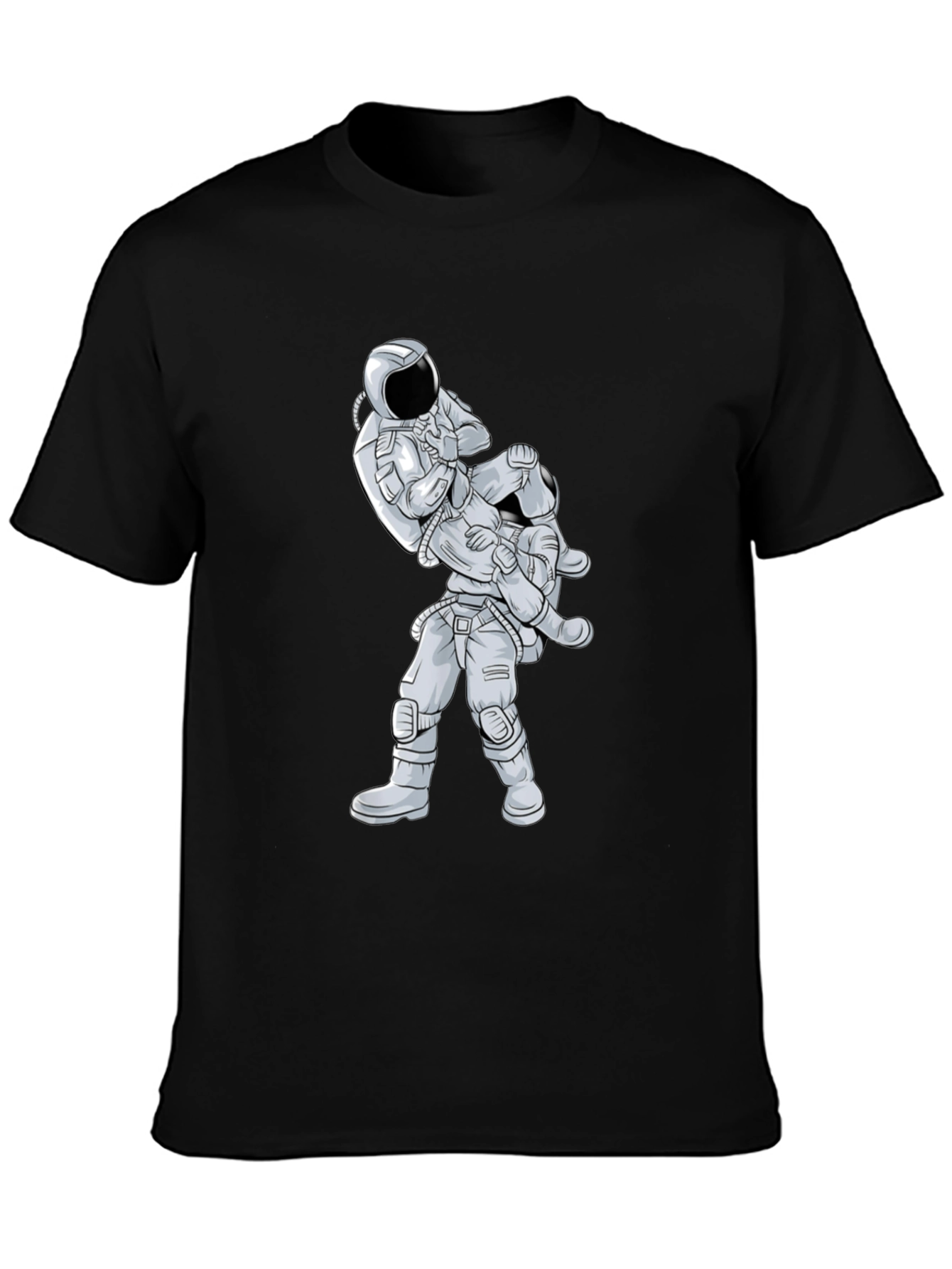 Astronaut Jiu Jitsu Graphic Tee - Black