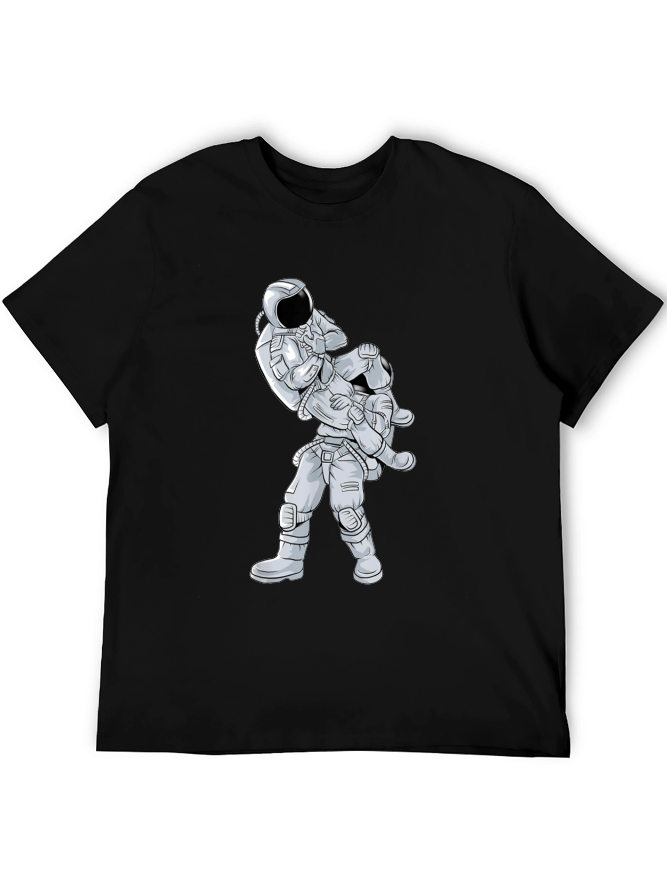 Astronaut Jiu Jitsu Graphic Tee - Black
