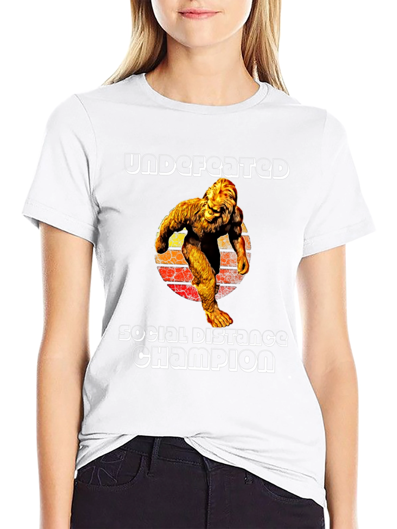 Undefeated Social Distance Champion T-Shirt