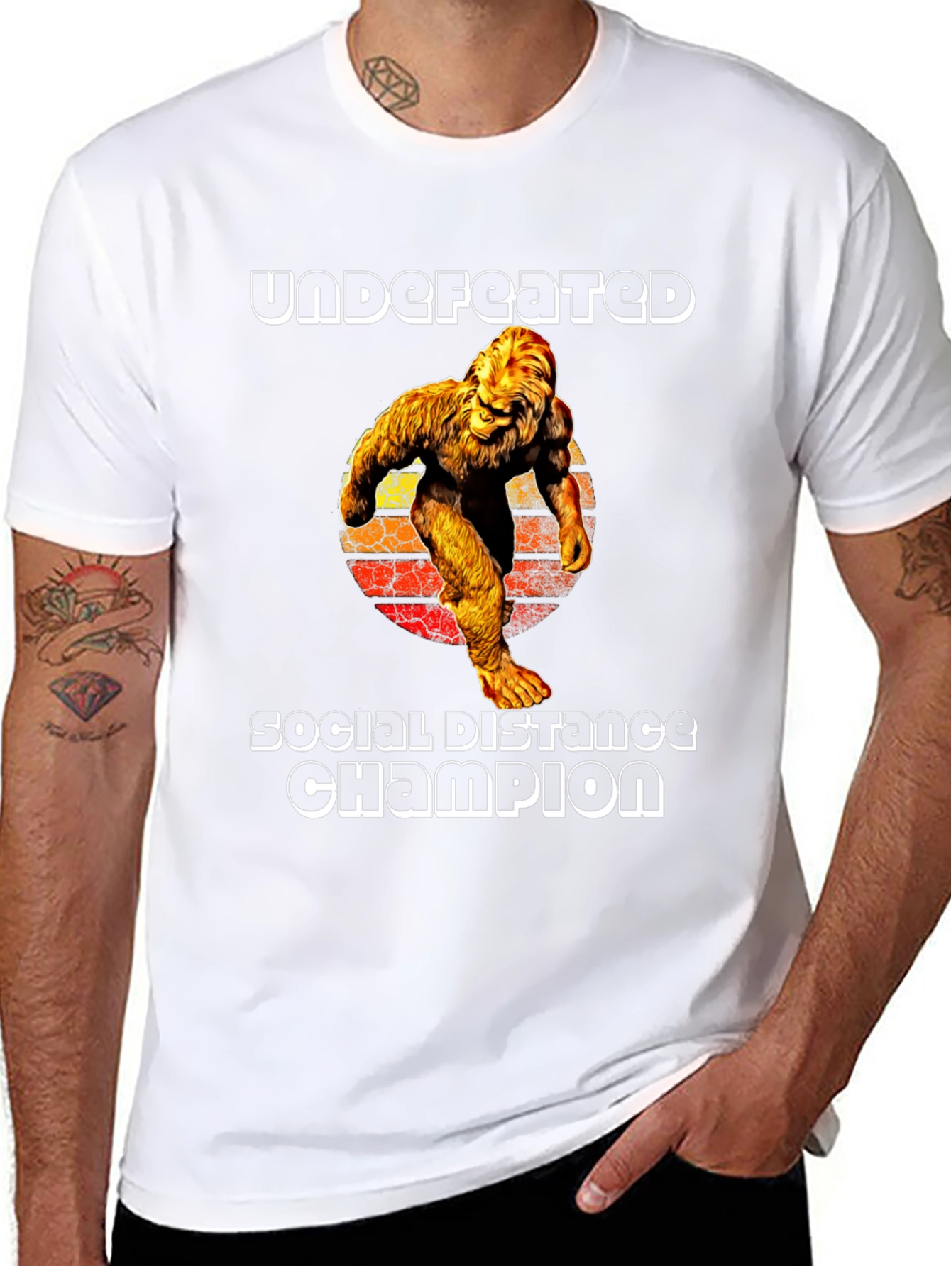 Undefeated Social Distance Champion T-Shirt