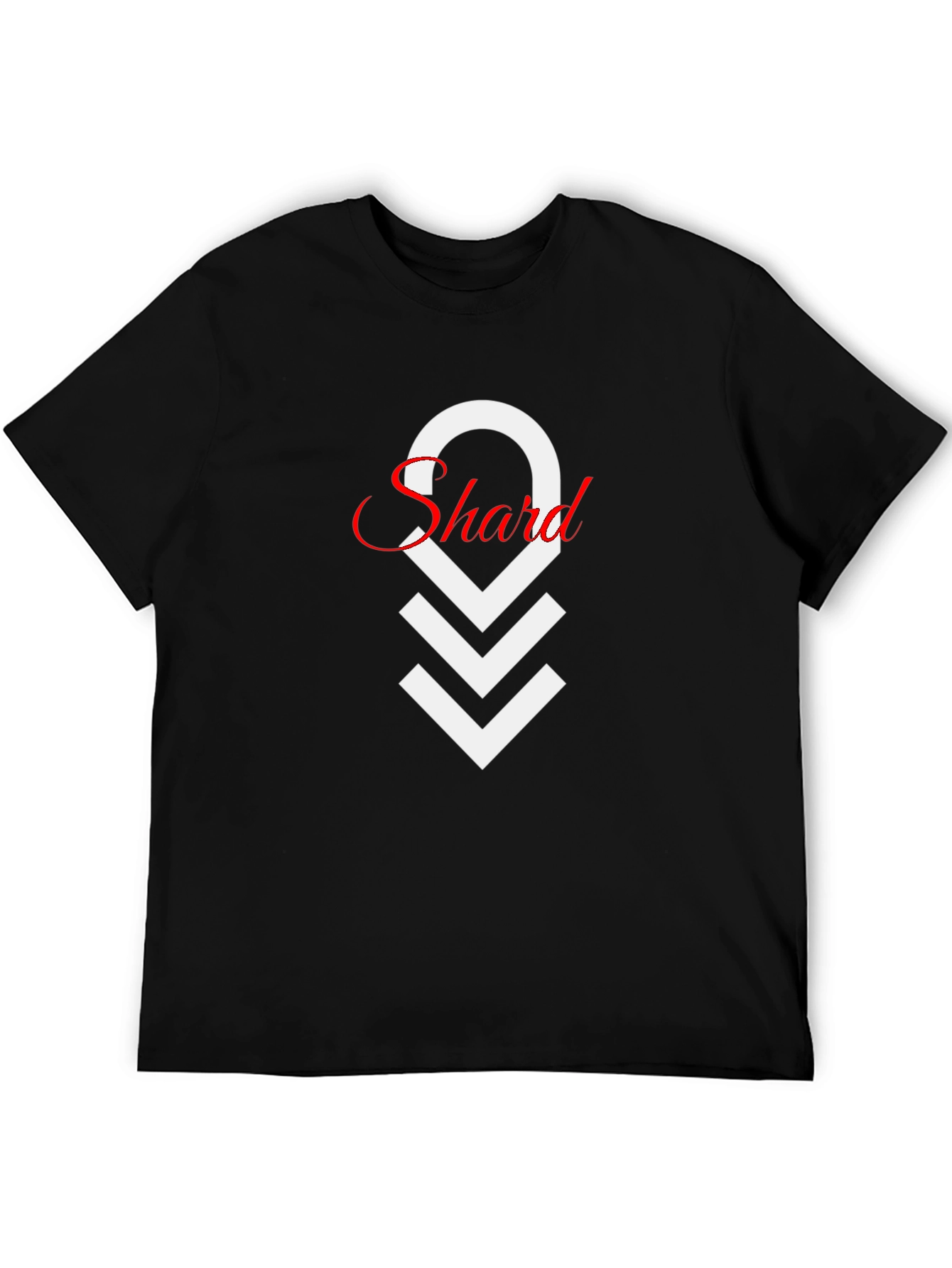 Mens Black Shard Graphic T-Shirt