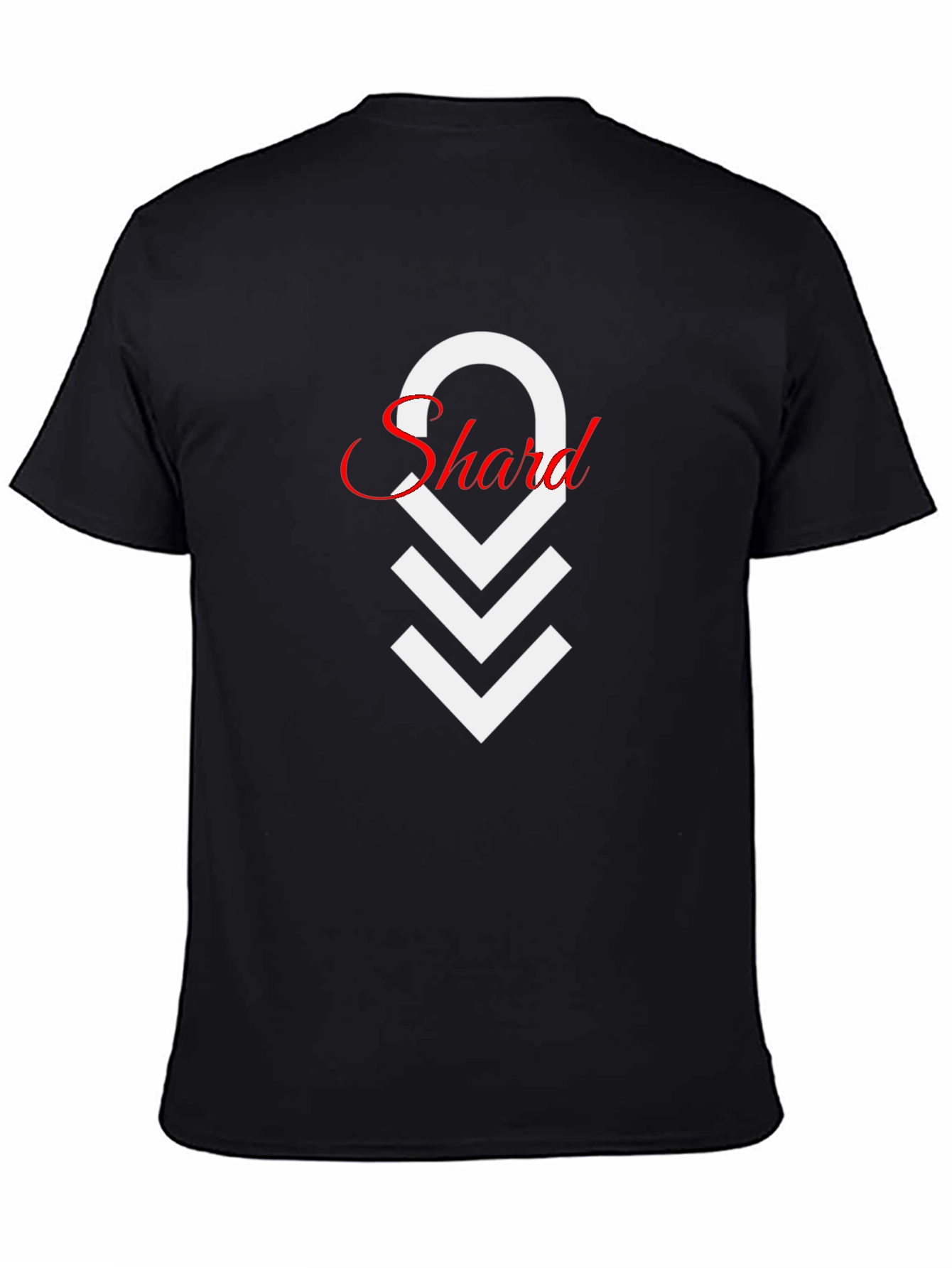 Mens Black Shard Graphic T-Shirt