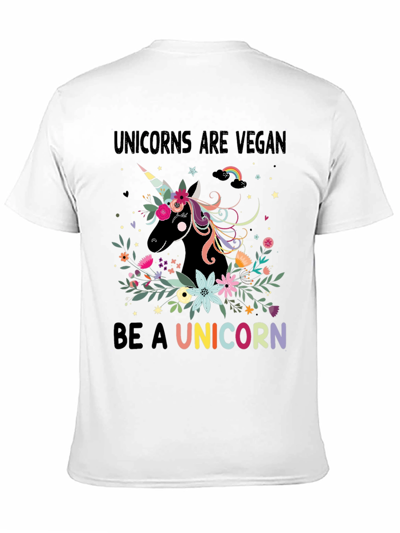 Vegan Unicorn Graphic T-Shirt