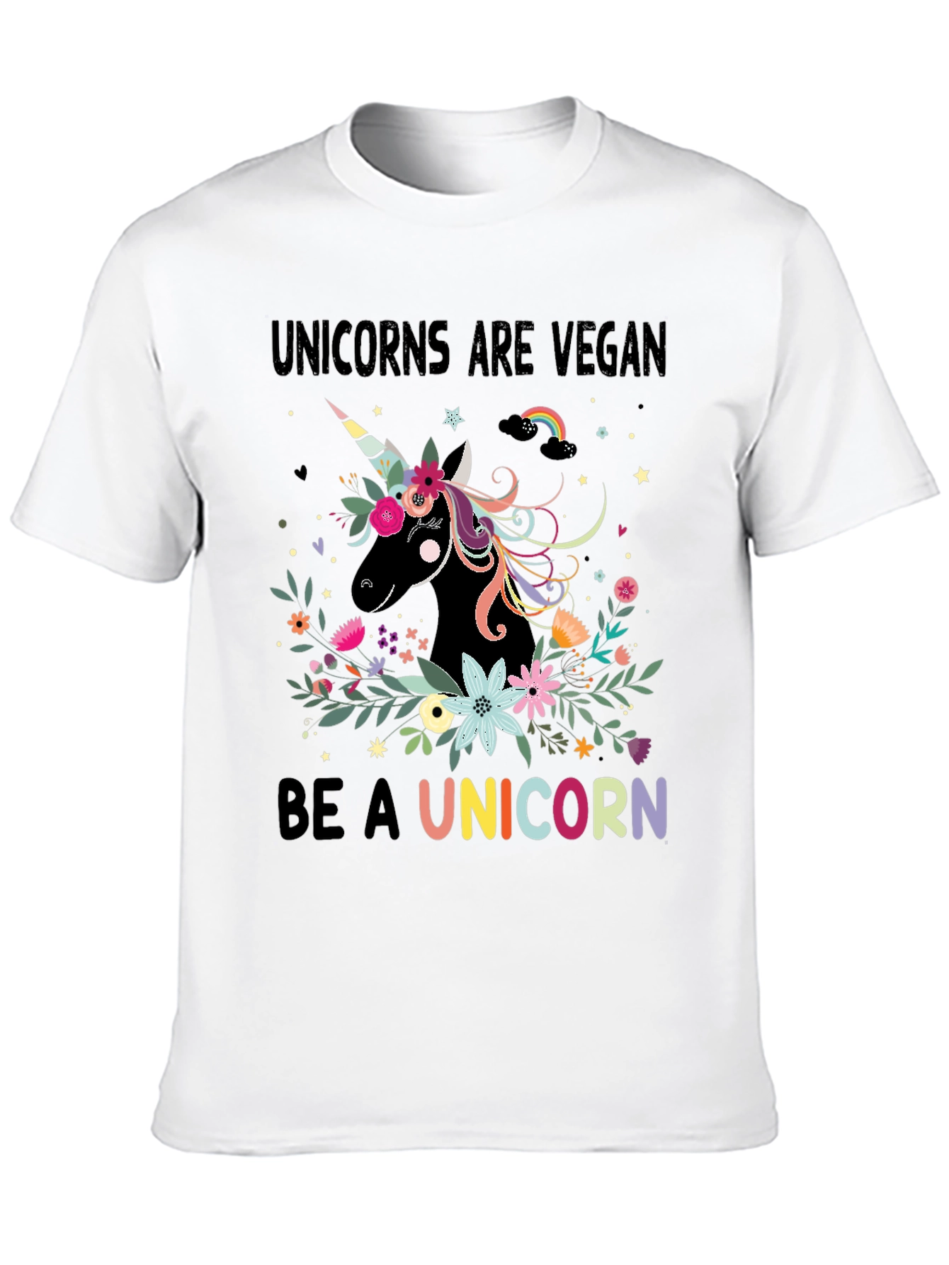 Vegan Unicorn Graphic T-Shirt
