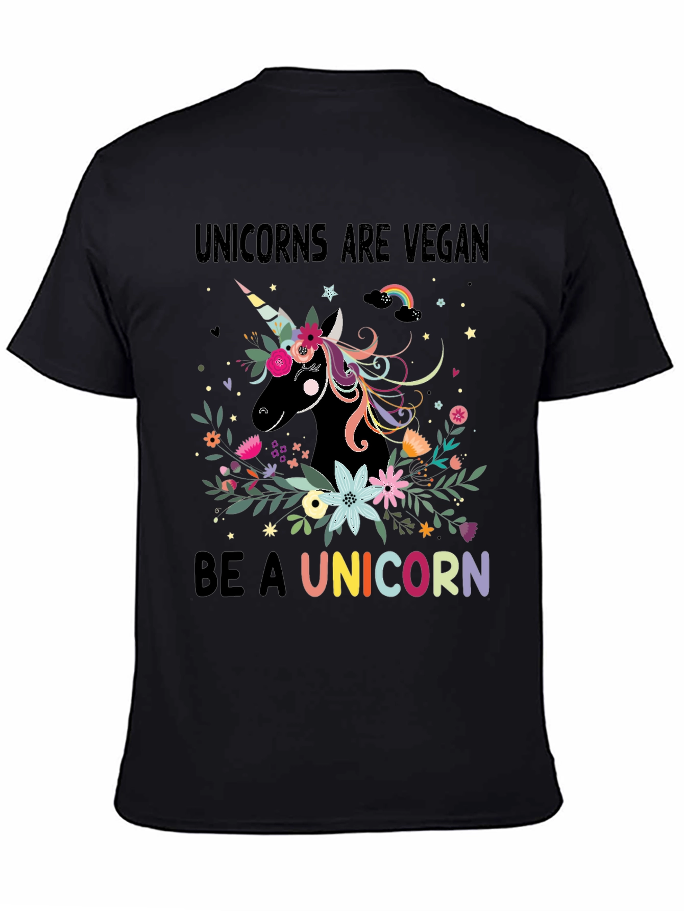 Vegan Unicorn Graphic T-Shirt