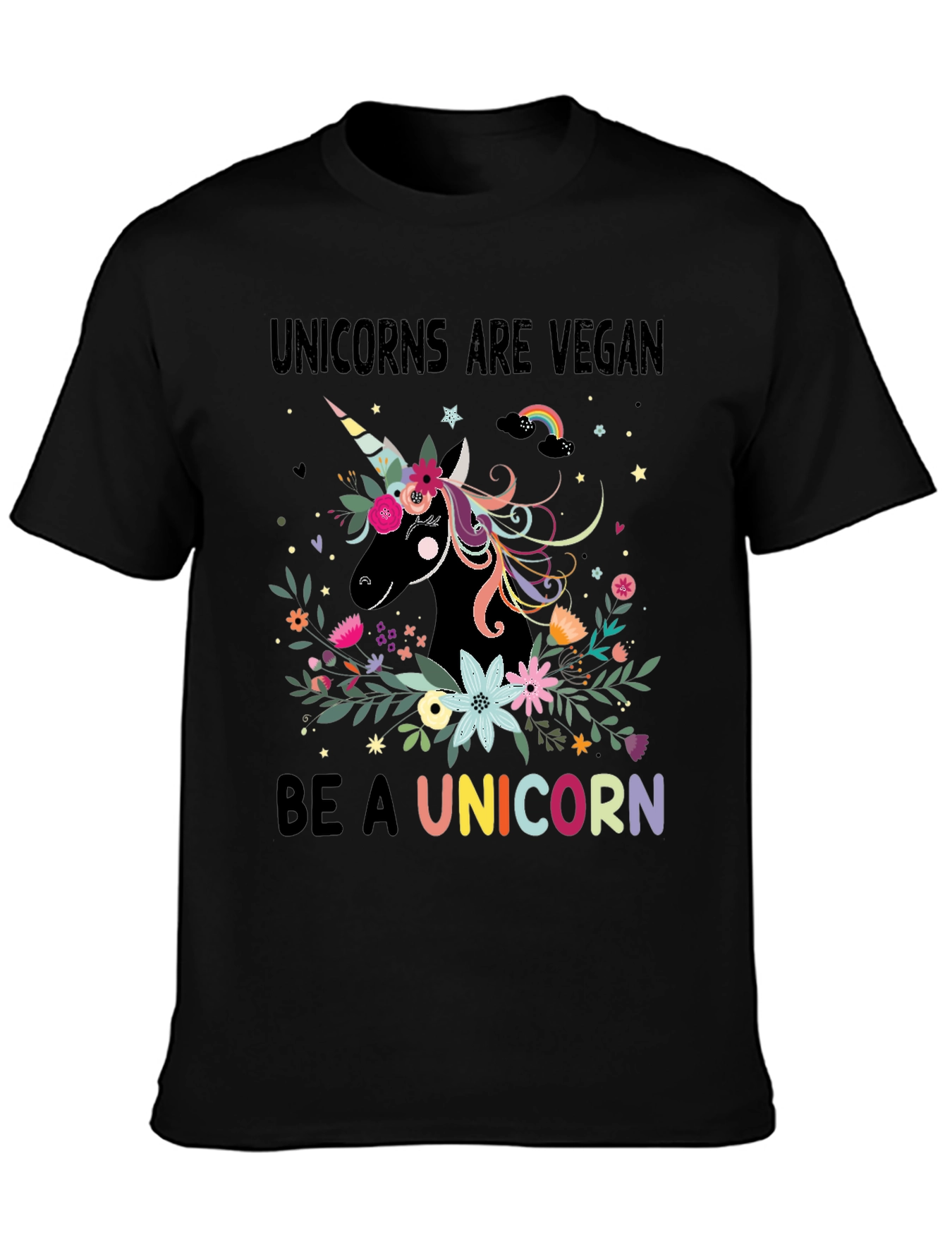 Vegan Unicorn Graphic T-Shirt