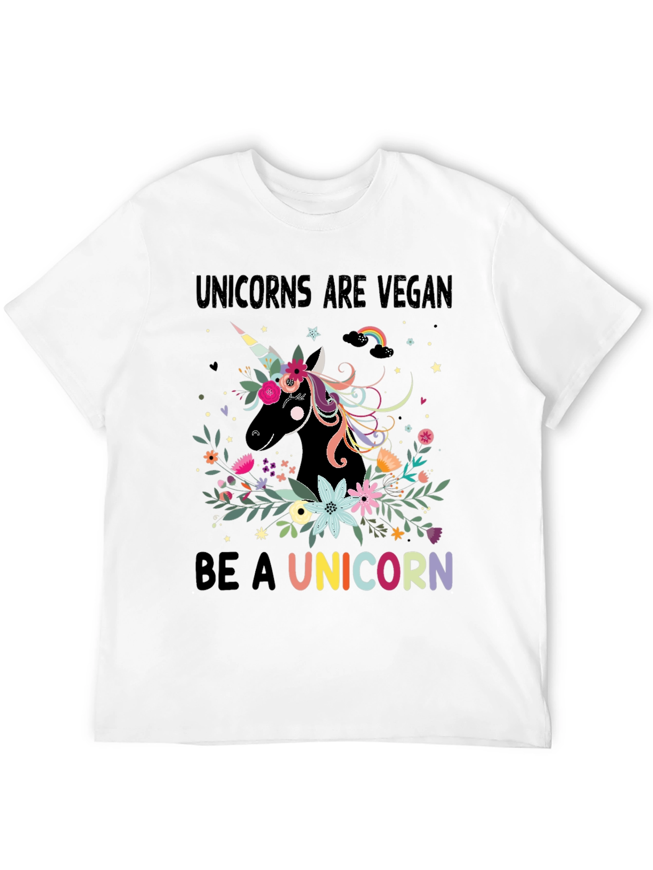 Vegan Unicorn Graphic T-Shirt