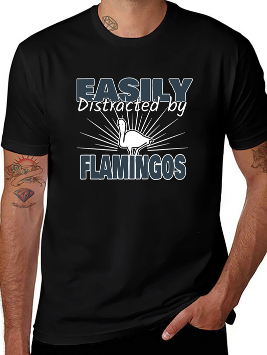Easily Distracted by Flamingos T-Shirt
