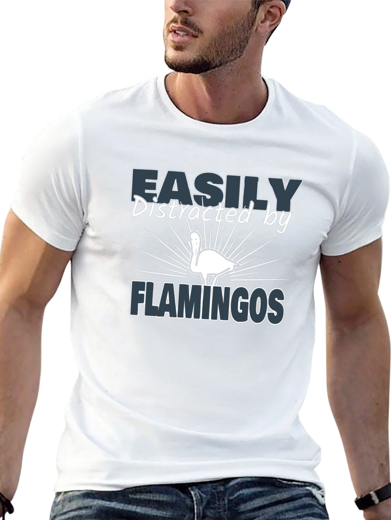 Easily Distracted by Flamingos T-Shirt