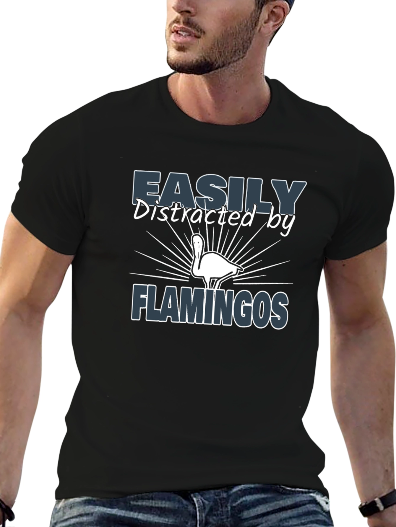 Easily Distracted by Flamingos T-Shirt