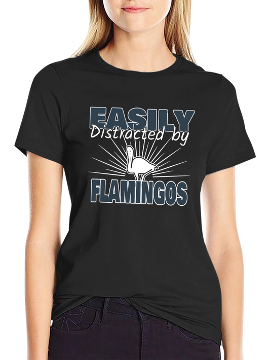 Easily Distracted by Flamingos T-Shirt